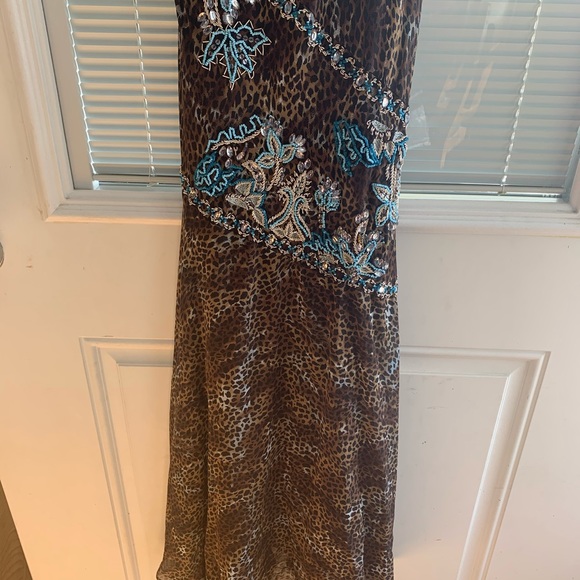 Sue Wong Leopard Beaded Gown - Picture 2 of 4